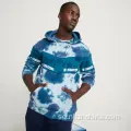 MENS TIE Dye Kangaroo Pocket Pullover Hoodies